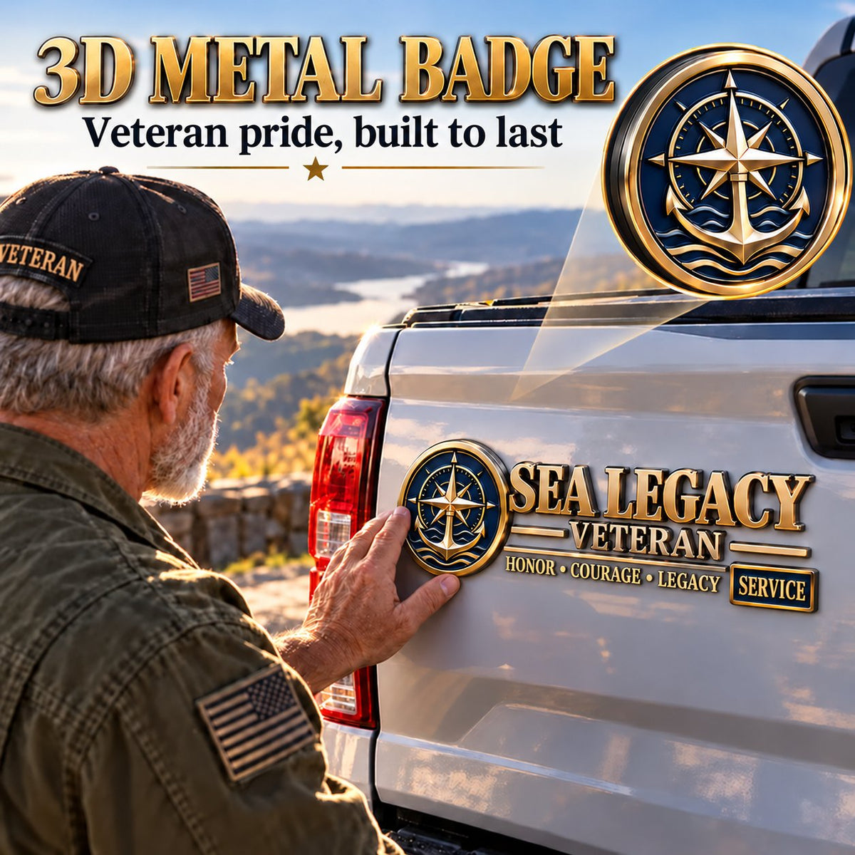 🎖️ Veteran Legacy | 3D Metal Auto Emblem Collection