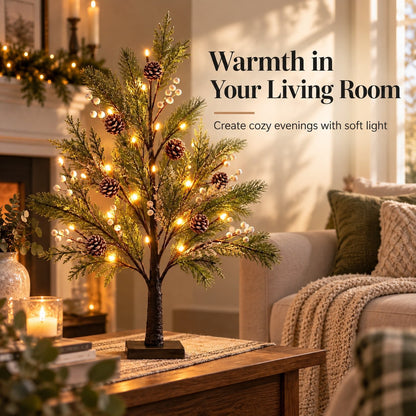 🎄💡 LED Christmas Tree – Natural Elegance for Every Season 🌿✨