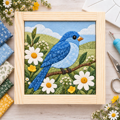 🧵🌸 Fabric Mosaic Escape™ | No-Sew Kinusaiga 3D Art Kit for Adults