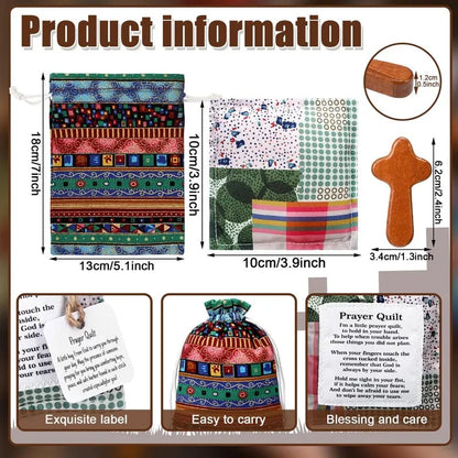 🎁 Pocket Prayer Quilt Set | A Little Comfort, Faith & Love to Carry ✝️