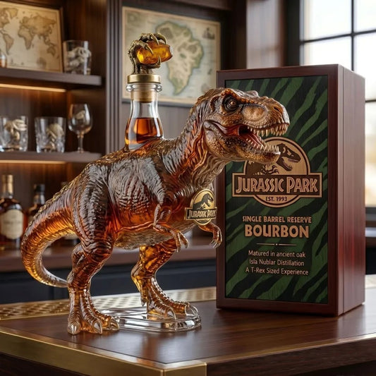 🦖🥃 T-Rex Whiskey Decanter – Prehistoric Bar Display & Collector Gift