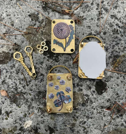 🌸 Tiny Blooms, Forever Kept | Mini Brass Flower Press