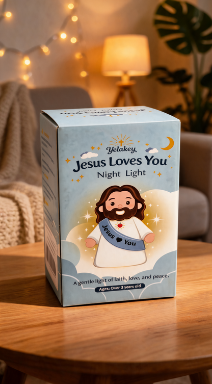 ❤️✝️ Loved by Jesus™ | Cute Glowing Christian Night Light