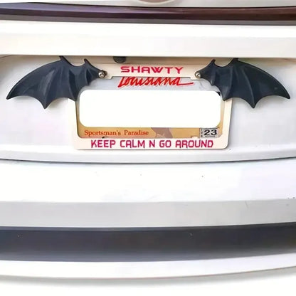 🦇 Give Your Ride Wings | Bat Wing License Plate Decor（1 Pair）