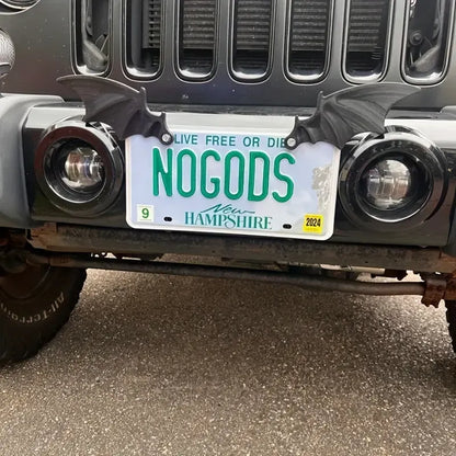 🦇 Give Your Ride Wings | Bat Wing License Plate Decor（1 Pair）