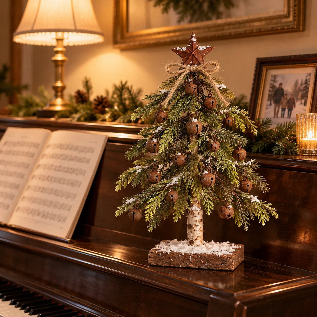 🎄🔔 Rustic Bell Christmas Tree™ – Vintage Farmhouse Tabletop Holiday Decor