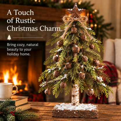 🎄🔔 Rustic Bell Christmas Tree™ – Vintage Farmhouse Tabletop Holiday Decor