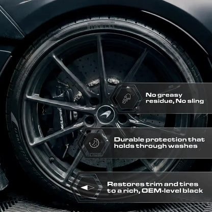 Tire & Trim Dressing | Deep Black Restorer & Long-Lasting Shine