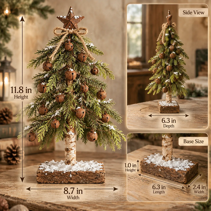 🎄🔔 Rustic Bell Christmas Tree™ – Vintage Farmhouse Tabletop Holiday Decor