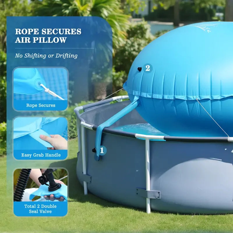 🛡️❄️ IceShield Pool Pillow – Heavy-Duty Winter Defense for Above-Ground Pools 💧