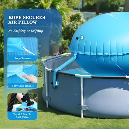 🛡️❄️ IceShield Pool Pillow – Heavy-Duty Winter Defense for Above-Ground Pools 💧