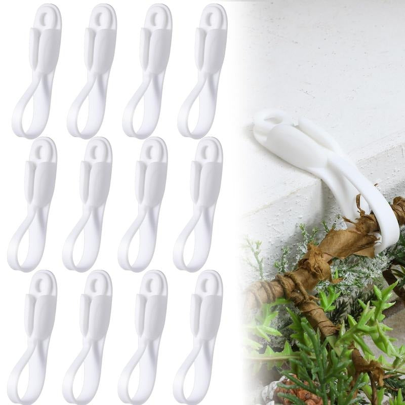 🎄 EverHold™ Reusable Garland Clips – No-Nail Holiday Greenery & Wreath Fasteners