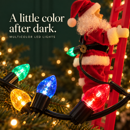 🎅✨ Climbing Santa™ | 43-Inch Musical LED Christmas Decoration