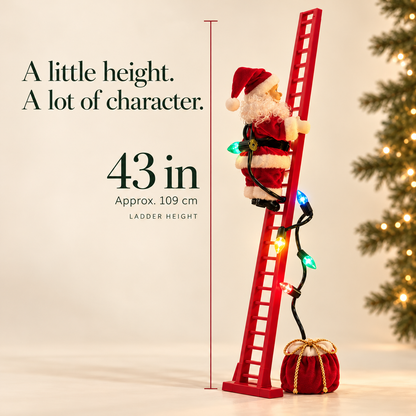 🎅✨ Climbing Santa™ | 43-Inch Musical LED Christmas Decoration