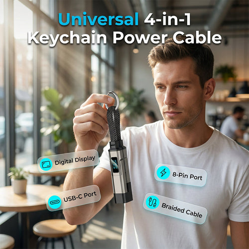 🔑 One Keychain. Four Charging Options. ⚡