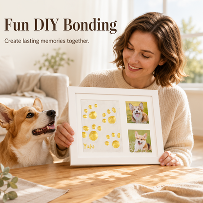 🤍 Forever Imprint Keepsake Frame | Hand, Foot & Paw Memory Kit