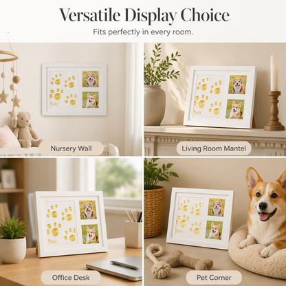 🤍 Forever Imprint Keepsake Frame | Hand, Foot & Paw Memory Kit