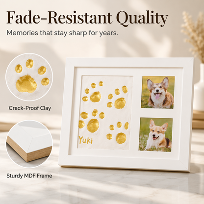 🤍 Forever Imprint Keepsake Frame | Hand, Foot & Paw Memory Kit
