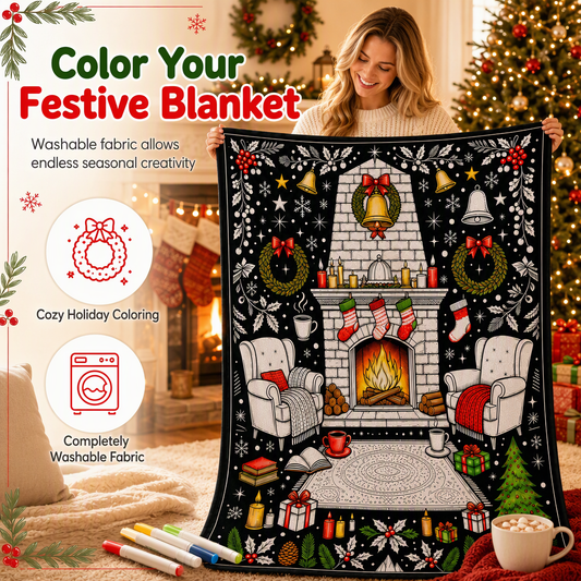 🎄🎨 Color Your Christmas™ | DIY Holiday Coloring Blanket
