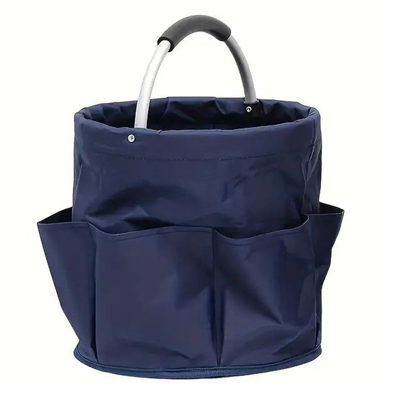 🌿🧺 Garden TidyMate™ | Foldable Storage Basket with Utility Pockets