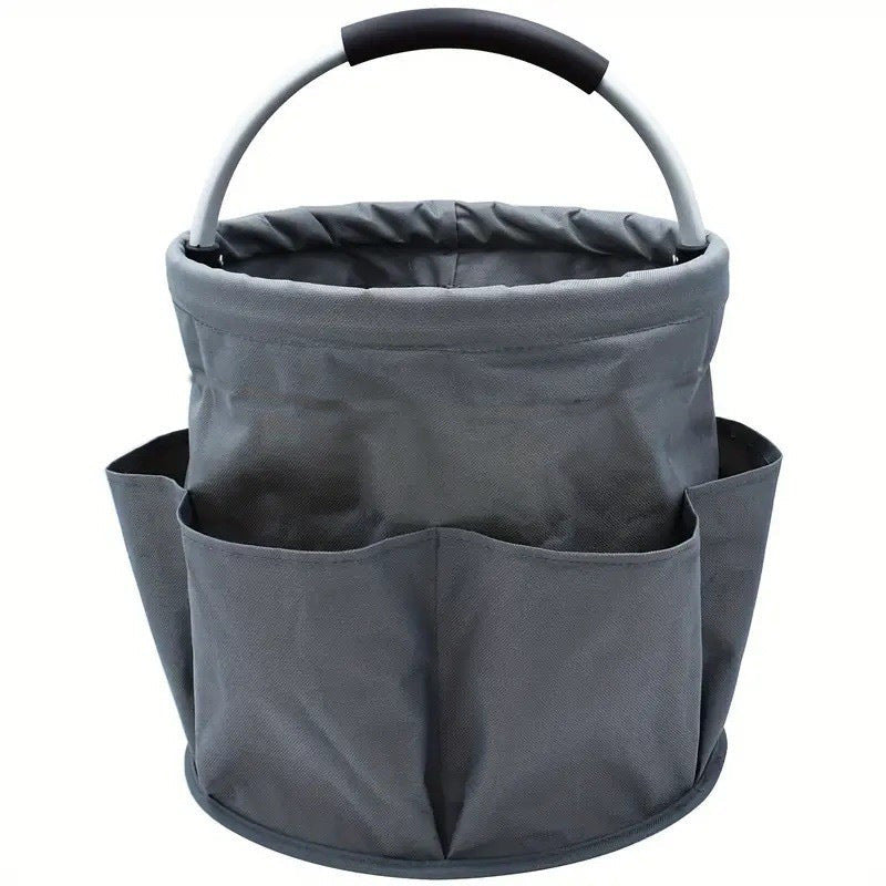 🌿🧺 Garden TidyMate™ | Foldable Storage Basket with Utility Pockets