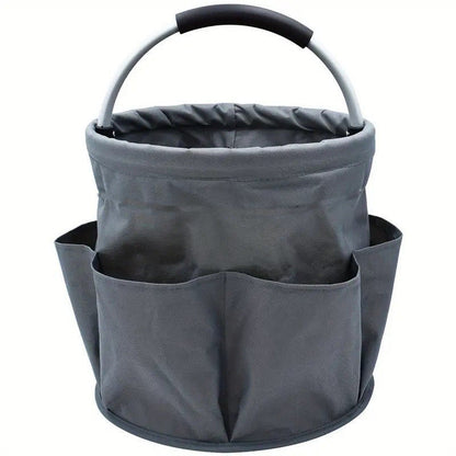 🌿🧺 Garden TidyMate™ | Foldable Storage Basket with Utility Pockets