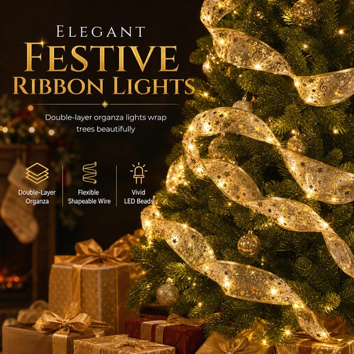 🎄✨ Wrap the Tree in Light | Christmas Ribbon String Lights