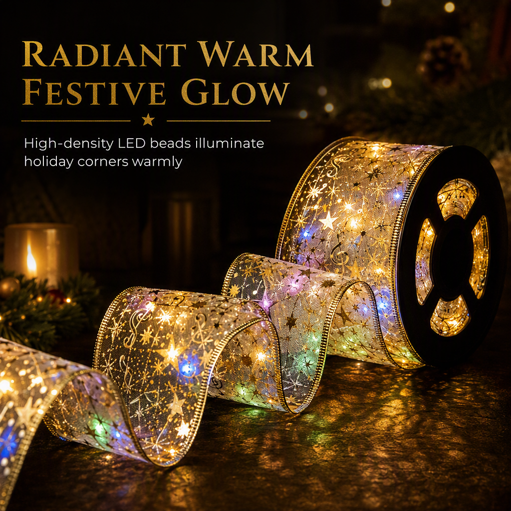 🎄✨ Wrap the Tree in Light | Christmas Ribbon String Lights