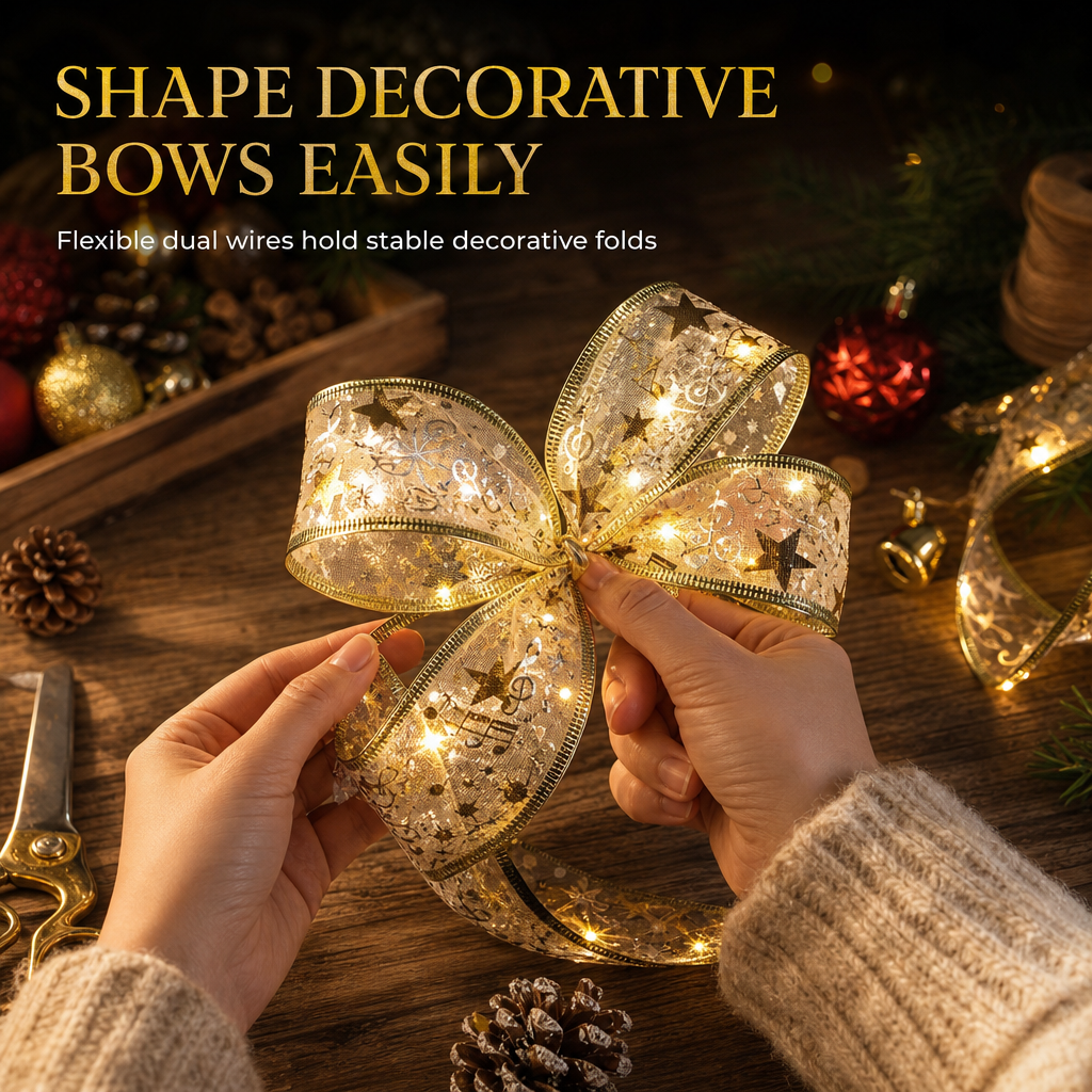 🎄✨ Wrap the Tree in Light | Christmas Ribbon String Lights